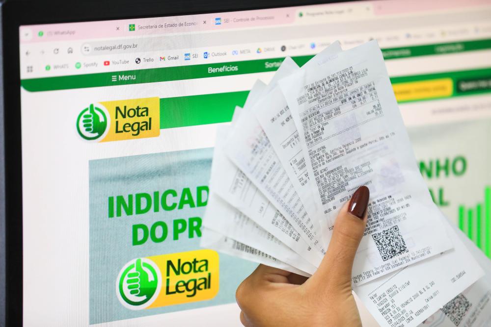 Capa da notícia: Prazo para indicar conta bancária para receber créditos do Nota Legal começa nesta segunda-feira (1º)